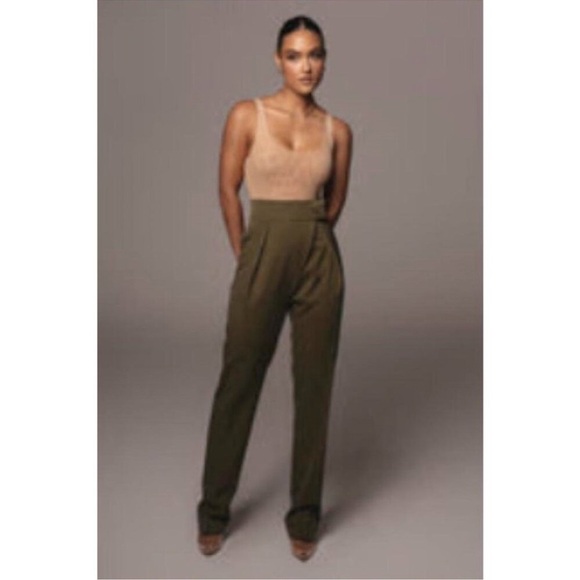 JLUXLABEL Black High-Waisted Trousers - Picture 2 of 2